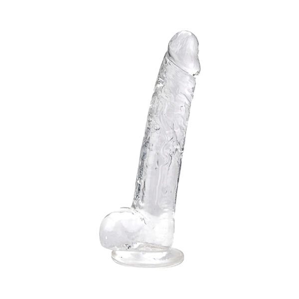 Loving Joy 9 Inch Dildo with Balls Clear