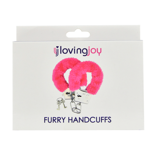 Loving Joy Furry Handcuffs Pink - Image 5
