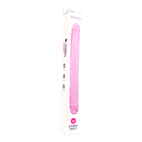 Loving Joy 12 Inch Double Dildo Pink - Image 9