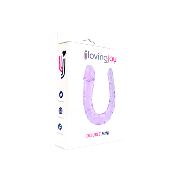 Loving Joy Double Mini Dildo Purple - Image 6