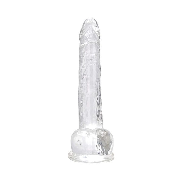 Loving Joy 11 Inch Dildo with Balls Clear - Image 3