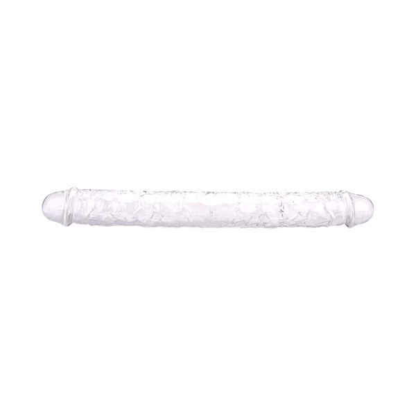 Loving Joy 15 Inch Double Ended Dildo Clear - Image 4