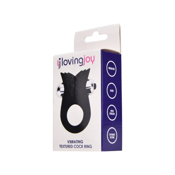 Loving Joy Silicone Vibrating Textured Cock Ring - Image 7