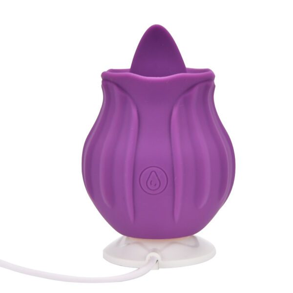 Loving Joy Rose Licking Clitoral Vibrator Purple - Image 6