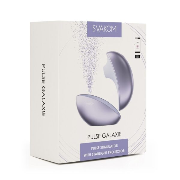 Svakom Galaxie Suction Vibrator with Mood Projector Metallic Lilac - Image 14