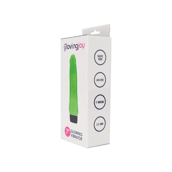 Loving Joy 7 inch Realistic Vibrator Glow in the Dark - Image 8