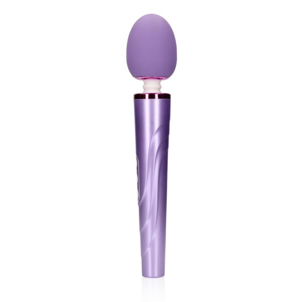 Rechargeable Wand Vibrator Metallic Purple - Image 5