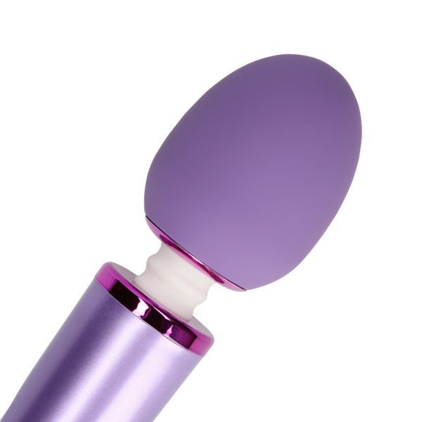 Rechargeable Wand Vibrator Metallic Purple - Image 6