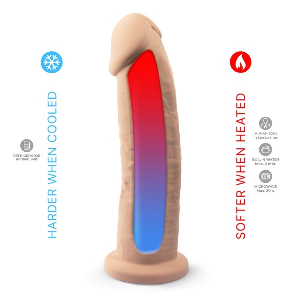 SilexD 9 inch Realistic Girthy Silicone Dual Density Dildo with Suction Cup - Image 5