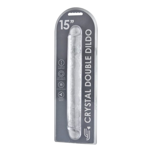 Loving Joy 15 Inch Double Ended Dildo Clear - Image 6