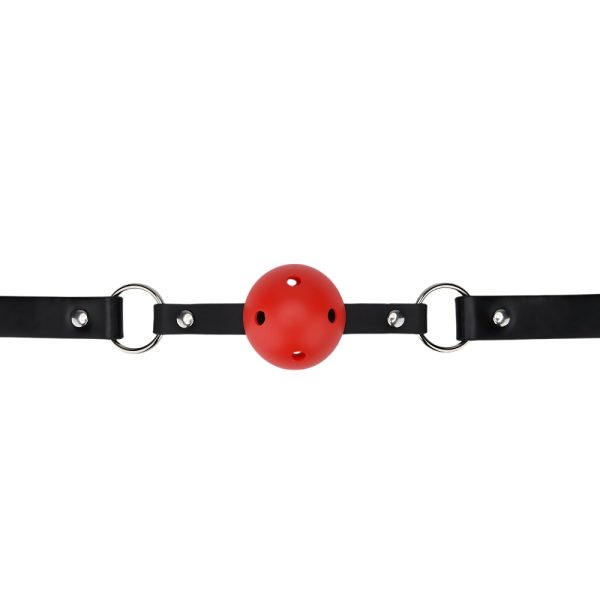 Bound to Play Breathable Ball Gag Red