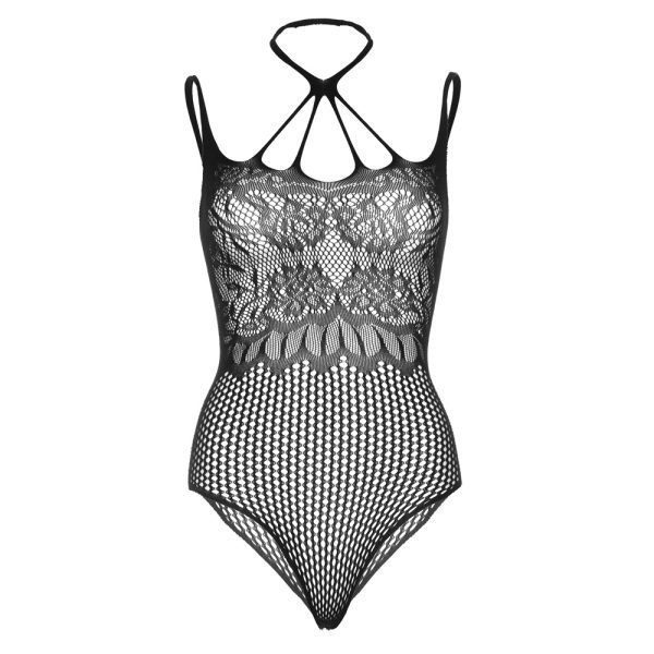Leg Avenue Strappy Halter Thong Teddy - Image 6