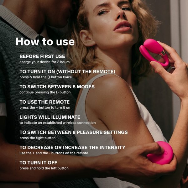 LELO Tiani 3 Couples Massager Deep Rose - Image 6