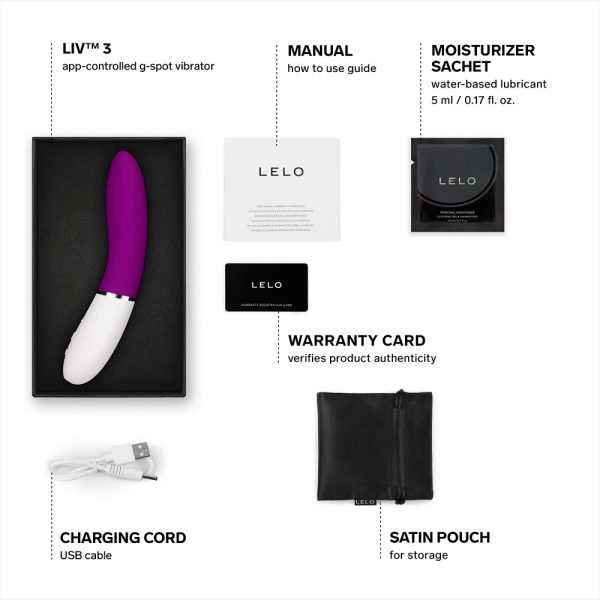 LELO LIV 3 App Controlled G-Spot Vibrator Deep Rose - Image 5