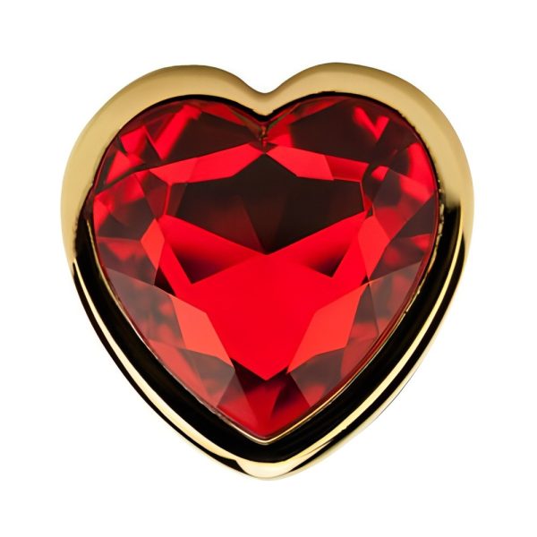 Precious Metals Heart Shaped Butt Plug-Gold - Image 4