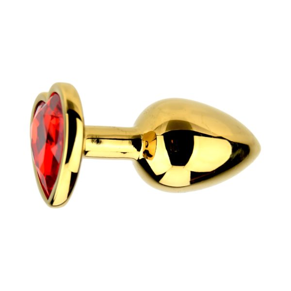 Precious Metals Heart Shaped Butt Plug-Gold - Image 6