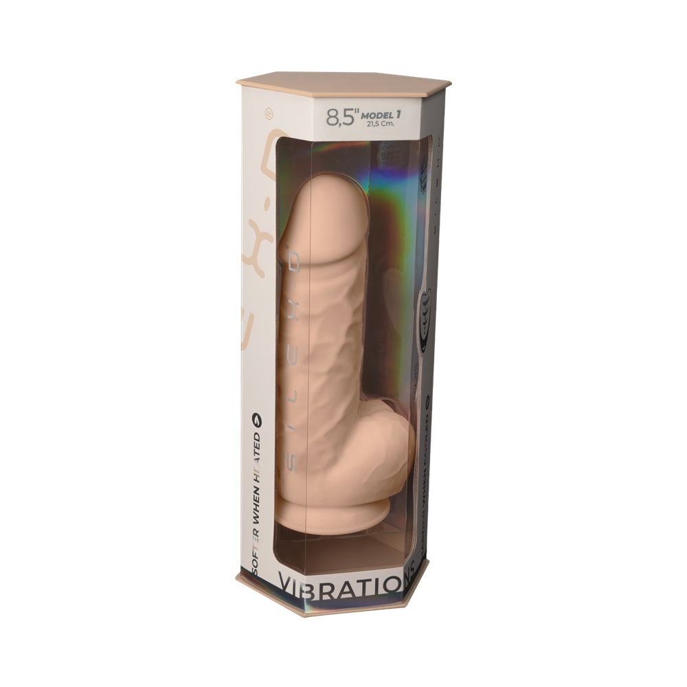 SilexD 8.5 inch Remote Controlled Vibrating Girthy Silicone Dildo - Image 9