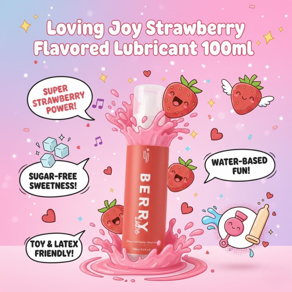 Loving Joy Strawberry Flavoured Lubricant 100ml - Image 5