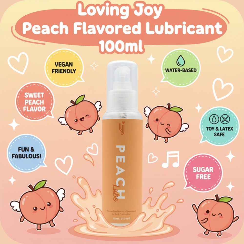 Loving Joy Peach Flavoured Lubricant 100ml - Image 5