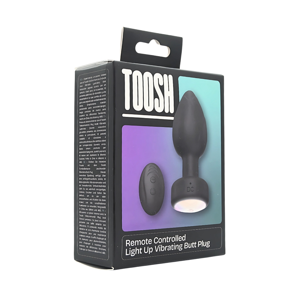Toosh Remote Controlled Light Up Vibrating Butt Plug - Image 9