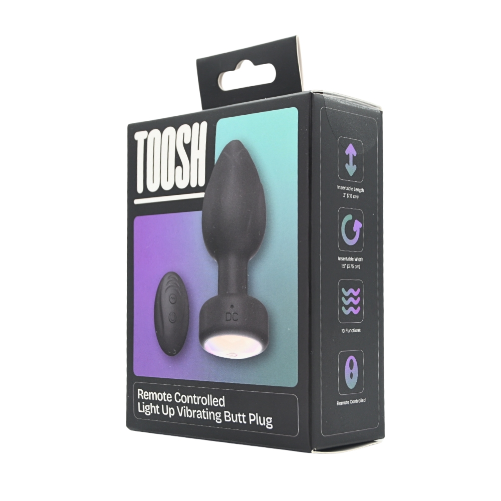 Toosh Remote Controlled Light Up Vibrating Butt Plug - Image 8